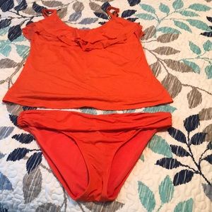 Orange tankini